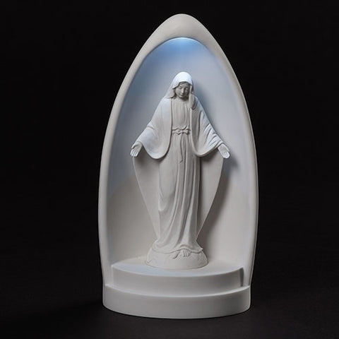 Our Lady of Grace lighted figurine