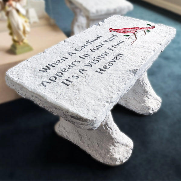 Memorial Benches - When a Cardinal