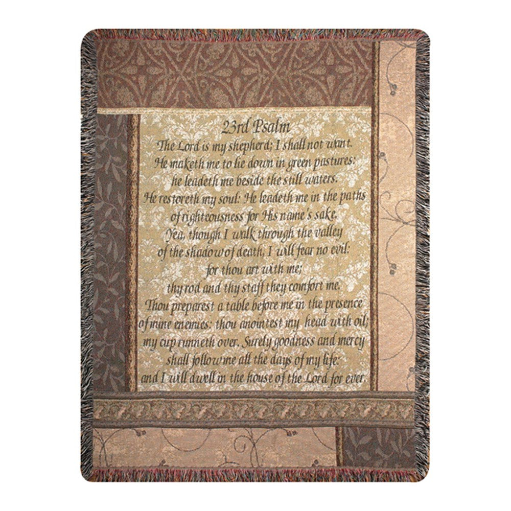 My Shepherd 23rd Psalm Throw