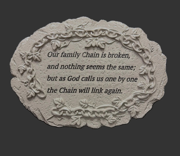 Plaque - Our Family Chain is Broken