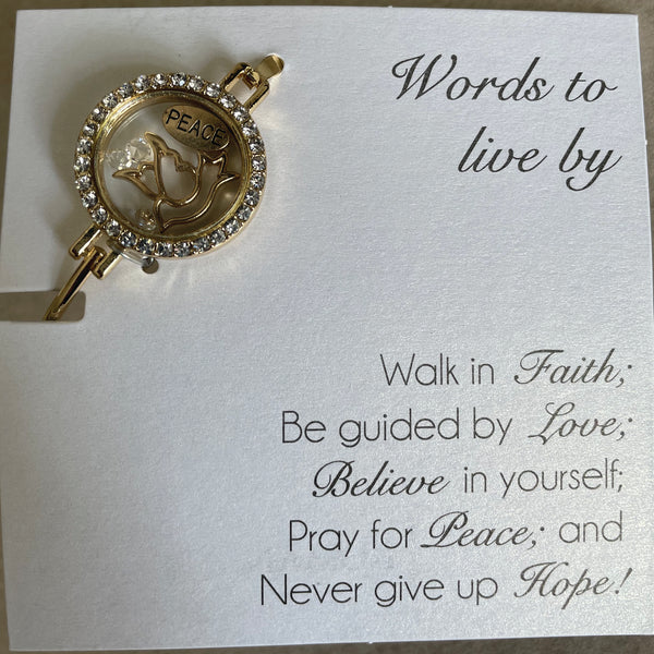 Words to Live By Bracelet