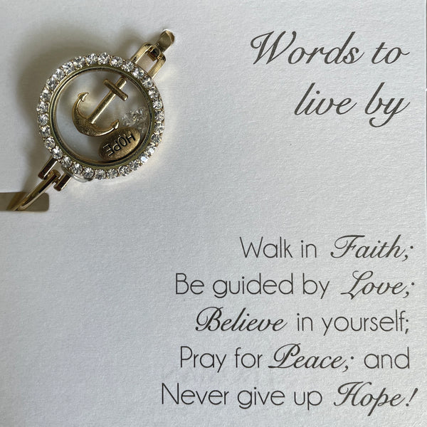 Words to Live By Bracelet
