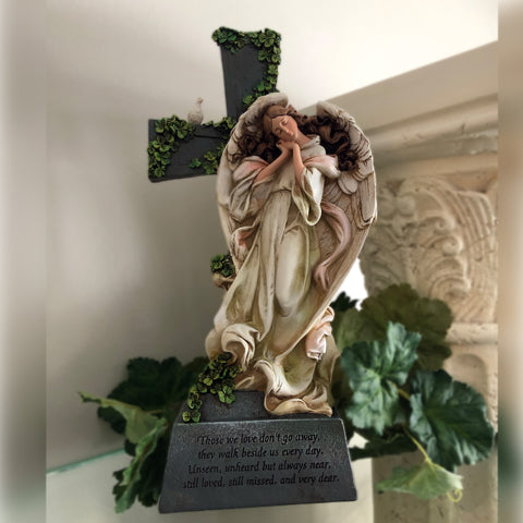 14'' Irish Angel Memorial Cross