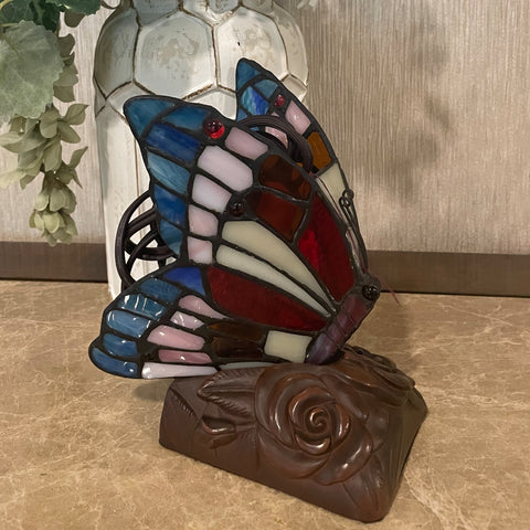 Butterfly Tiffany Style Lamp Keepsake Cremation Urn