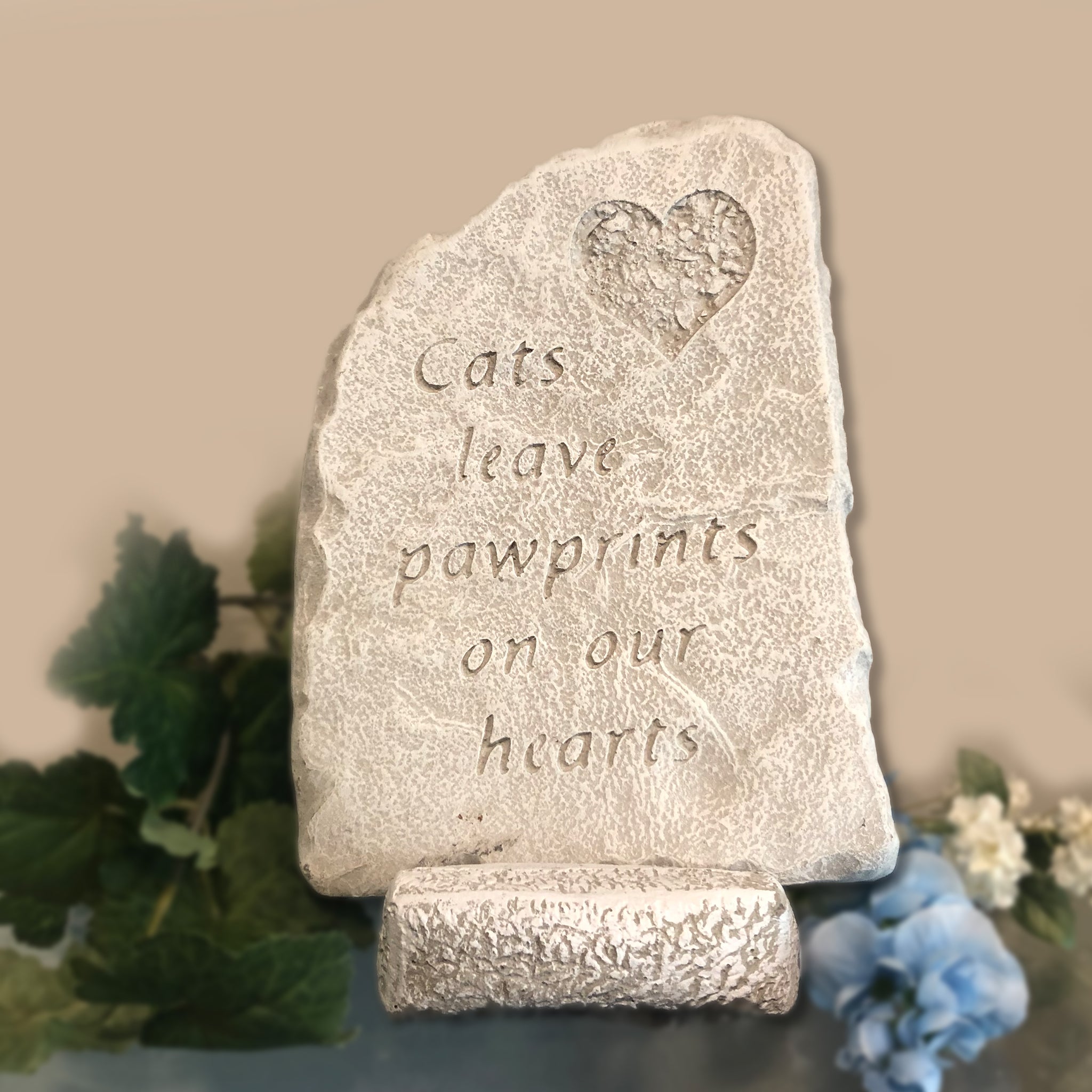 Cats Leave a Pawprint on Our Hearts Plaque