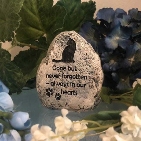 Cat Memorial Stone - Gone but Never Forgotten