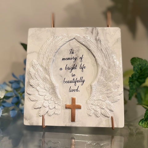 6'' Marble Memorial Plaque