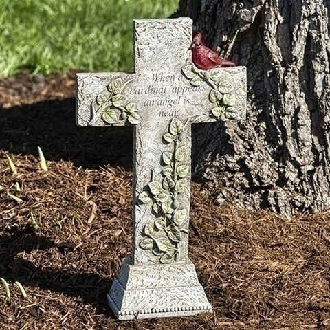 16" Cardinal Memorial Cross