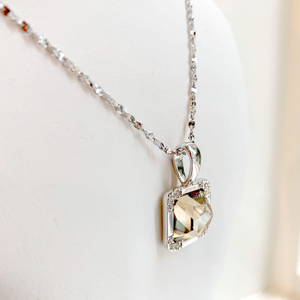 Square Crystal Necklace