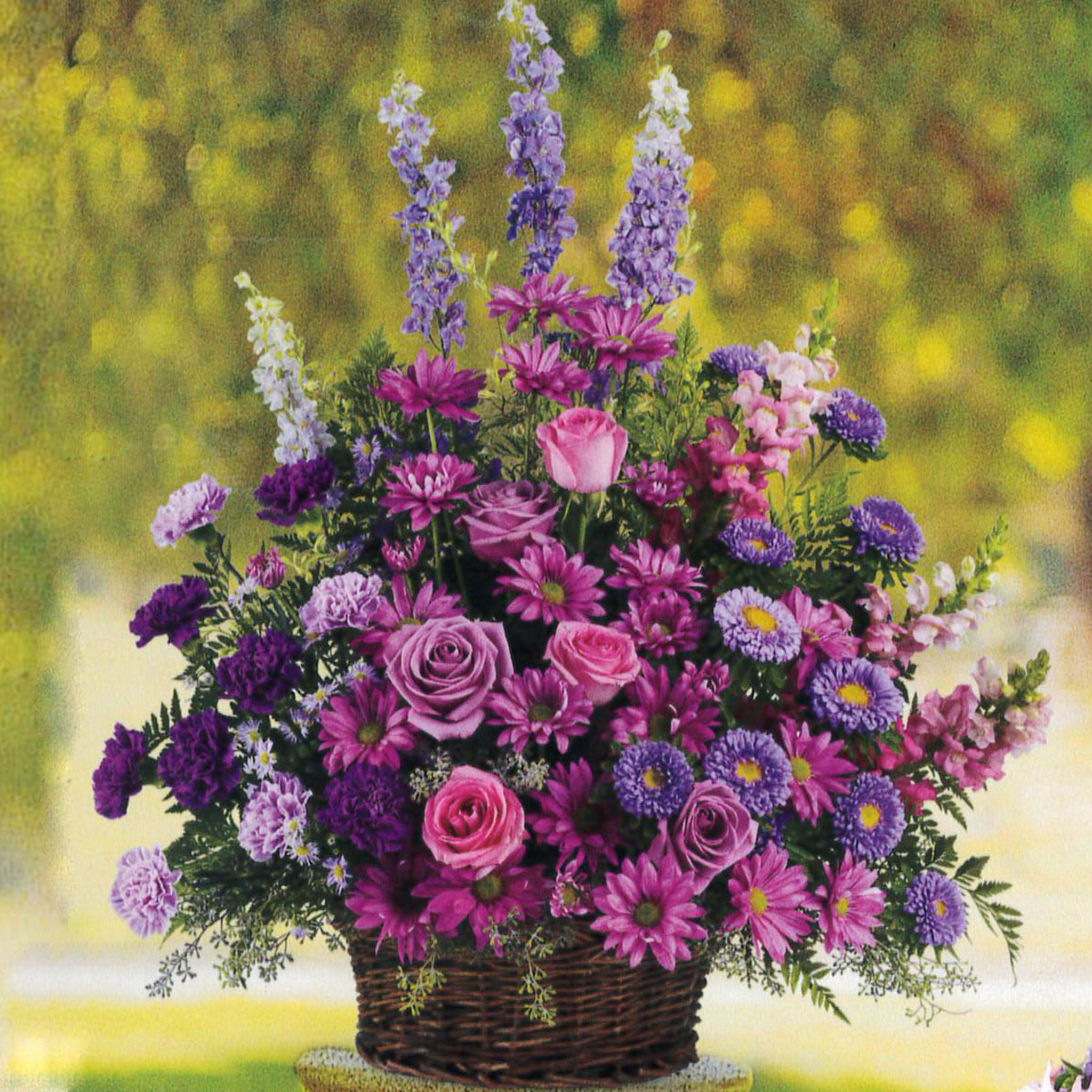 lavender flower basket Lavender Basket